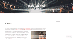 Desktop Screenshot of joshroiland.com